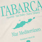 T-shirt donna pigmentata Tabarca in cotone organico bianco schiuma