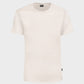 T-shirt donna antimacchia con logo avorio