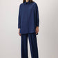 Camicia oversize comfort blu navy