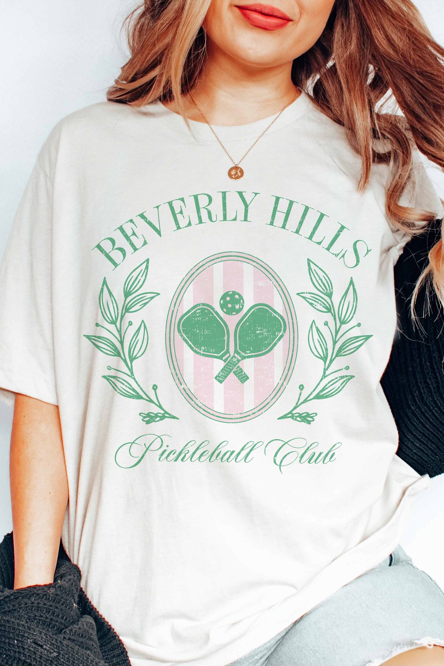 T-shirt grafica Beverly Hills Pickleball Club