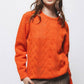 Maglione a maglia strutturata girocollo
