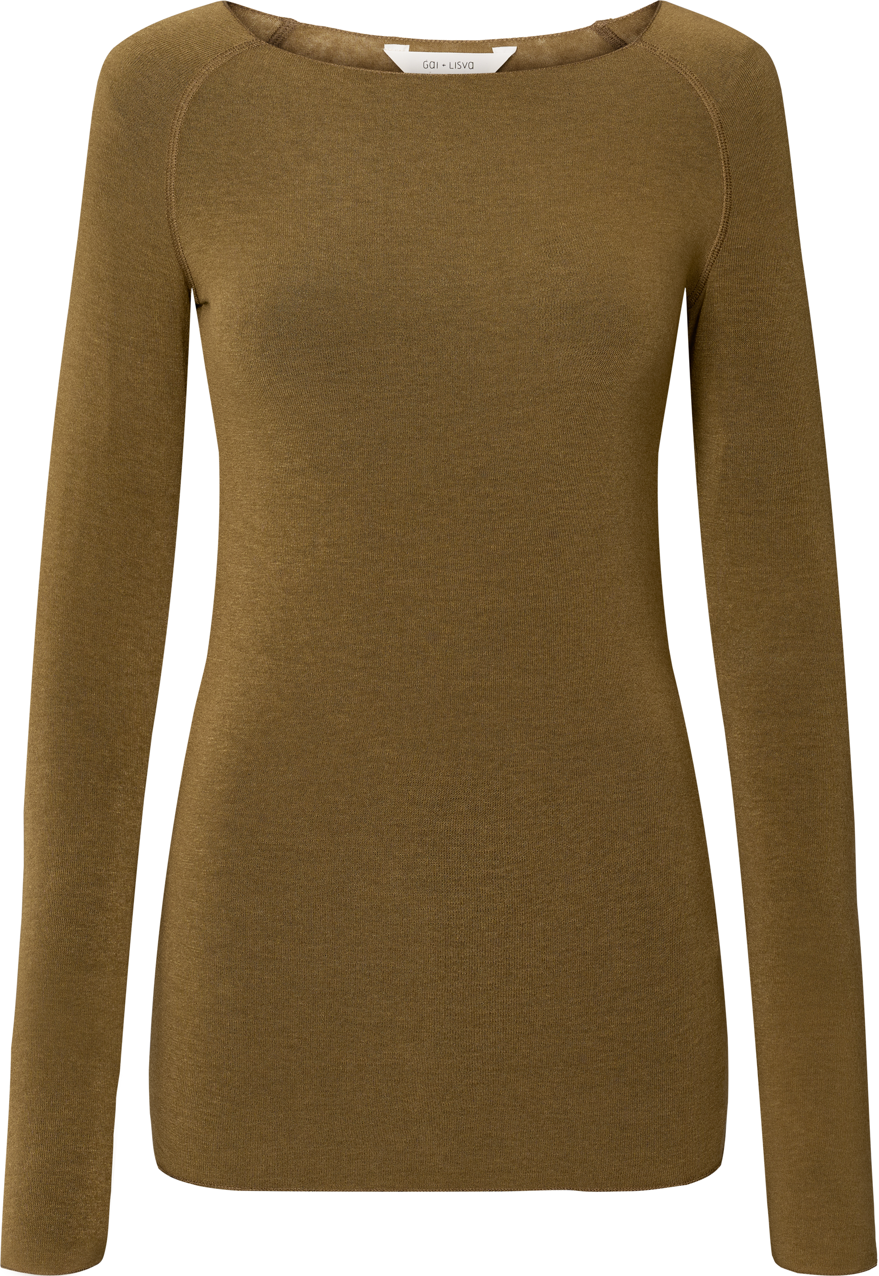 Maglia Amalie in misto lana con scollo a barca
