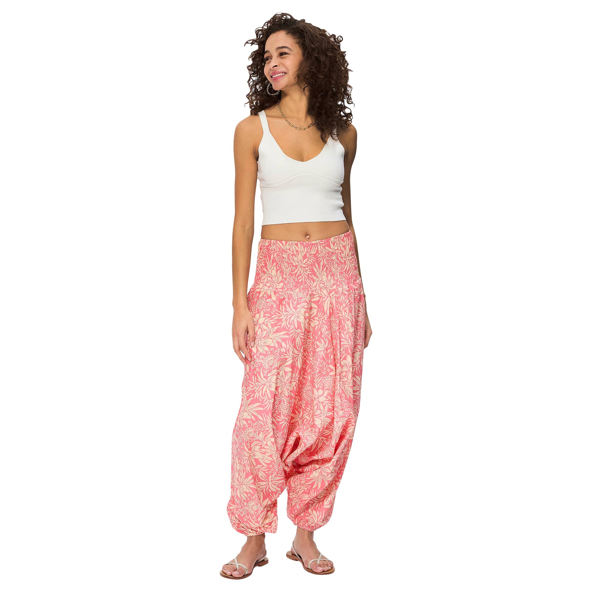 Pantaloni harem sarouel estivi in cotone