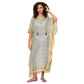 Caftano estivo lungo boho in cotone
