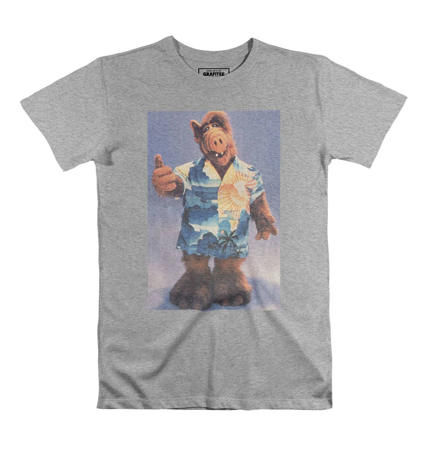 T-shirt unisex vintage anni ’80 ALF Hawaii in cotone biologico