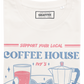 T-shirt Coffee House con gatto a colazione in cotone biologico