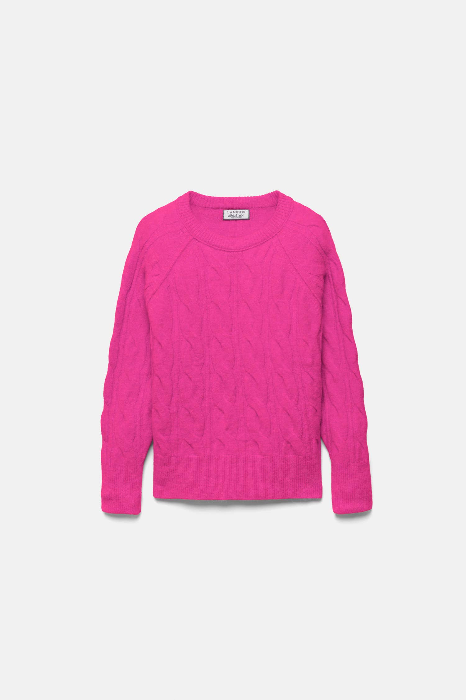 Maglione in maglia strutturata fucsia