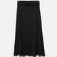 Gonna midi a coste in maglia con vita elasticizzata