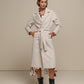 Cappotto lungo con cintura in vita