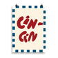 Locandina “Cin Cin” in carta opaca