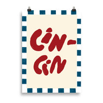 Locandina “Cin Cin” in carta opaca