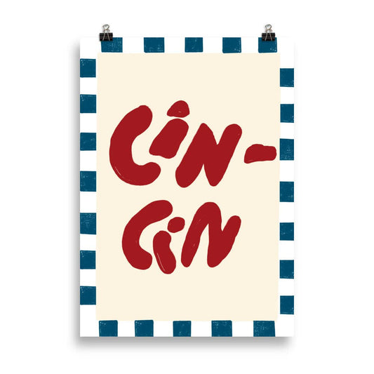Locandina “Cin Cin” in carta opaca