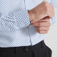 Camicia bianca a fantasia comfort fit