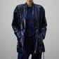 Kimono con paillettes blu navy