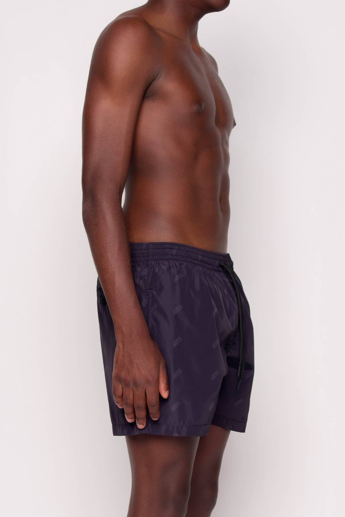 Costume da bagno uomo nero tinta unita