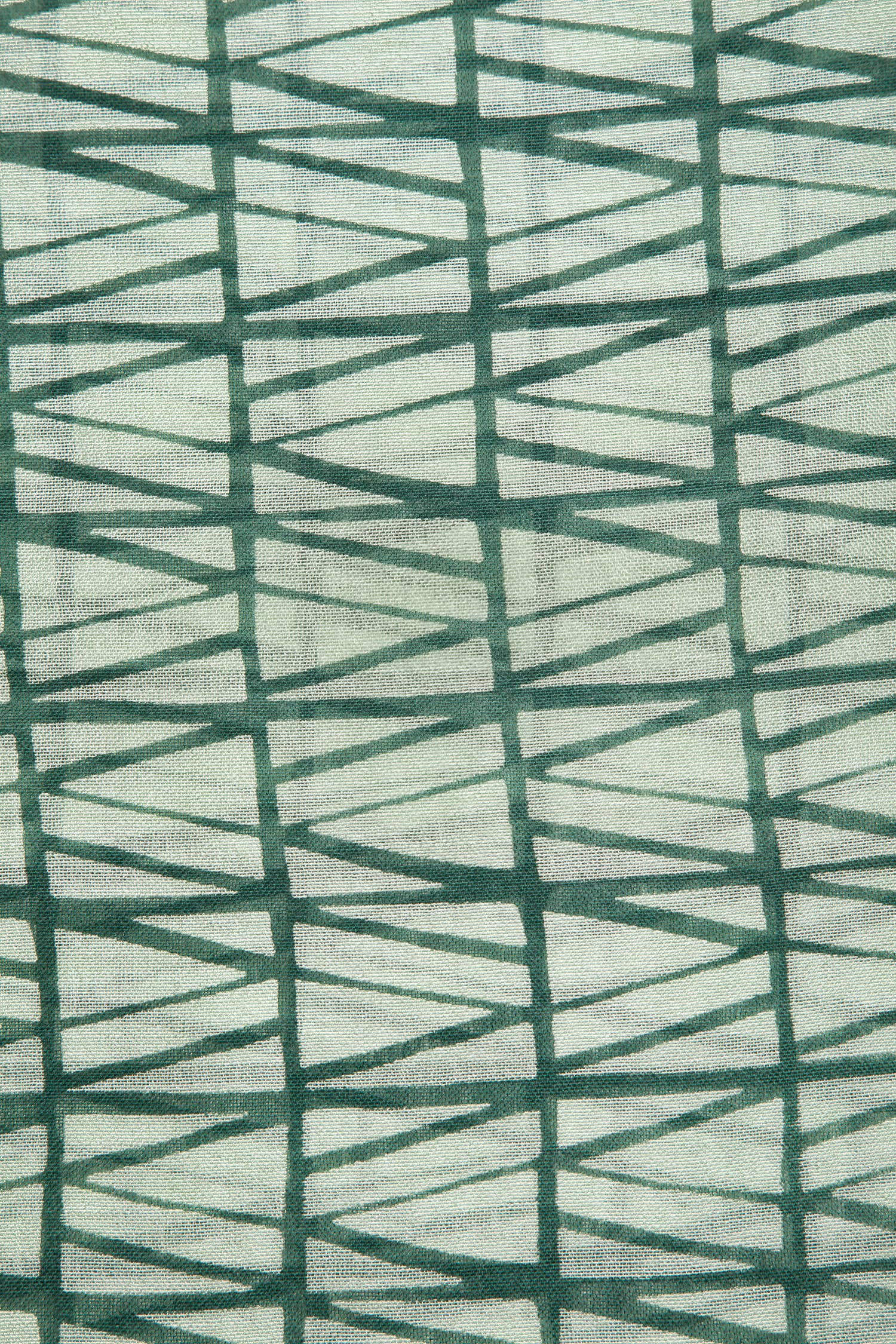 Sciarpa stampata geometrica in lana e modal