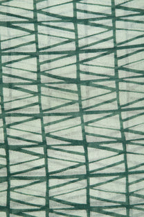 Sciarpa stampata geometrica in lana e modal