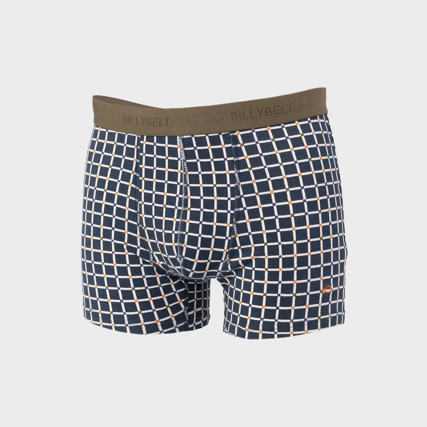 Boxer in cotone biologico a quadri stile retrò