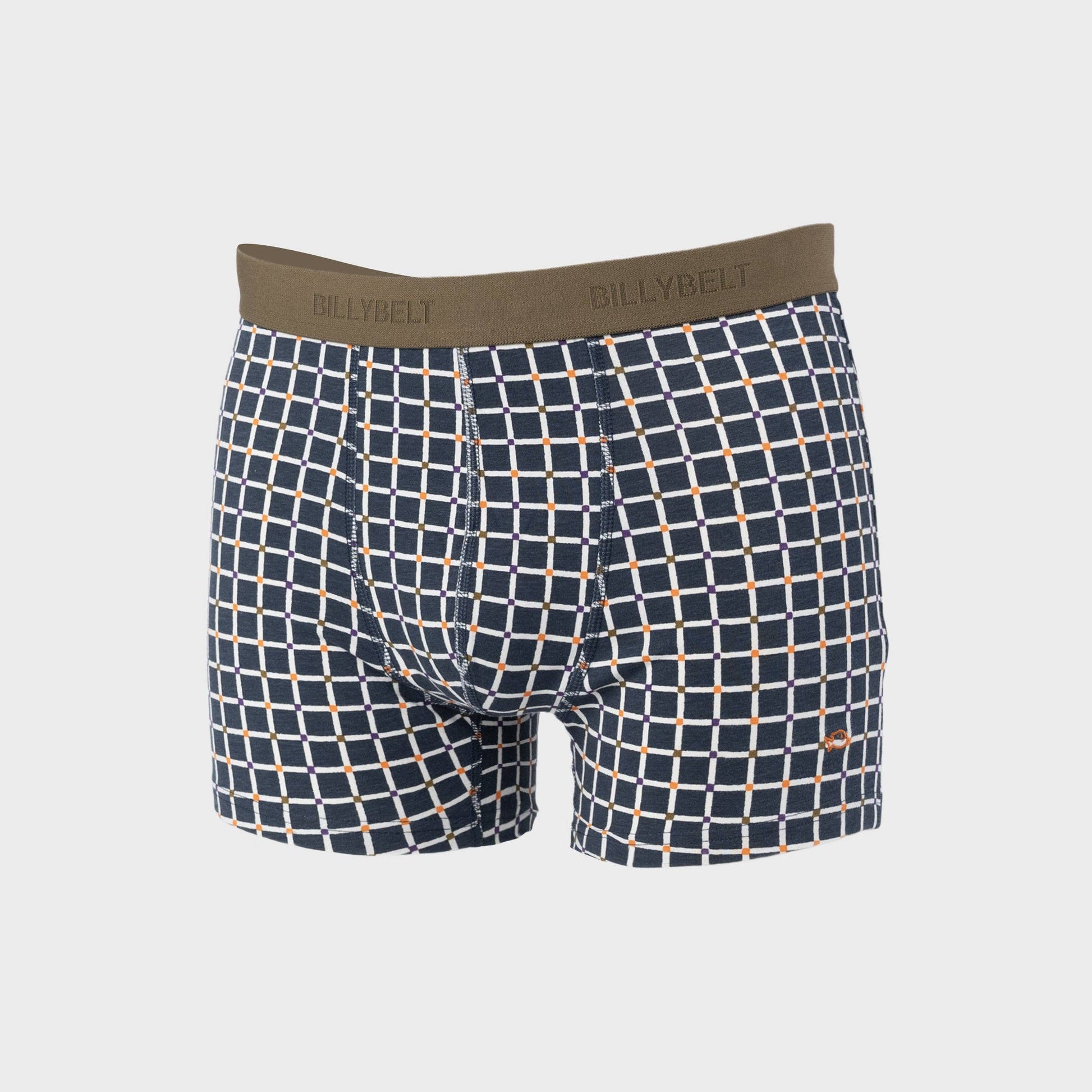 Boxer in cotone biologico a quadri stile retrò