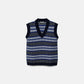 Gilet in maglia jacquard con motivo geometrico