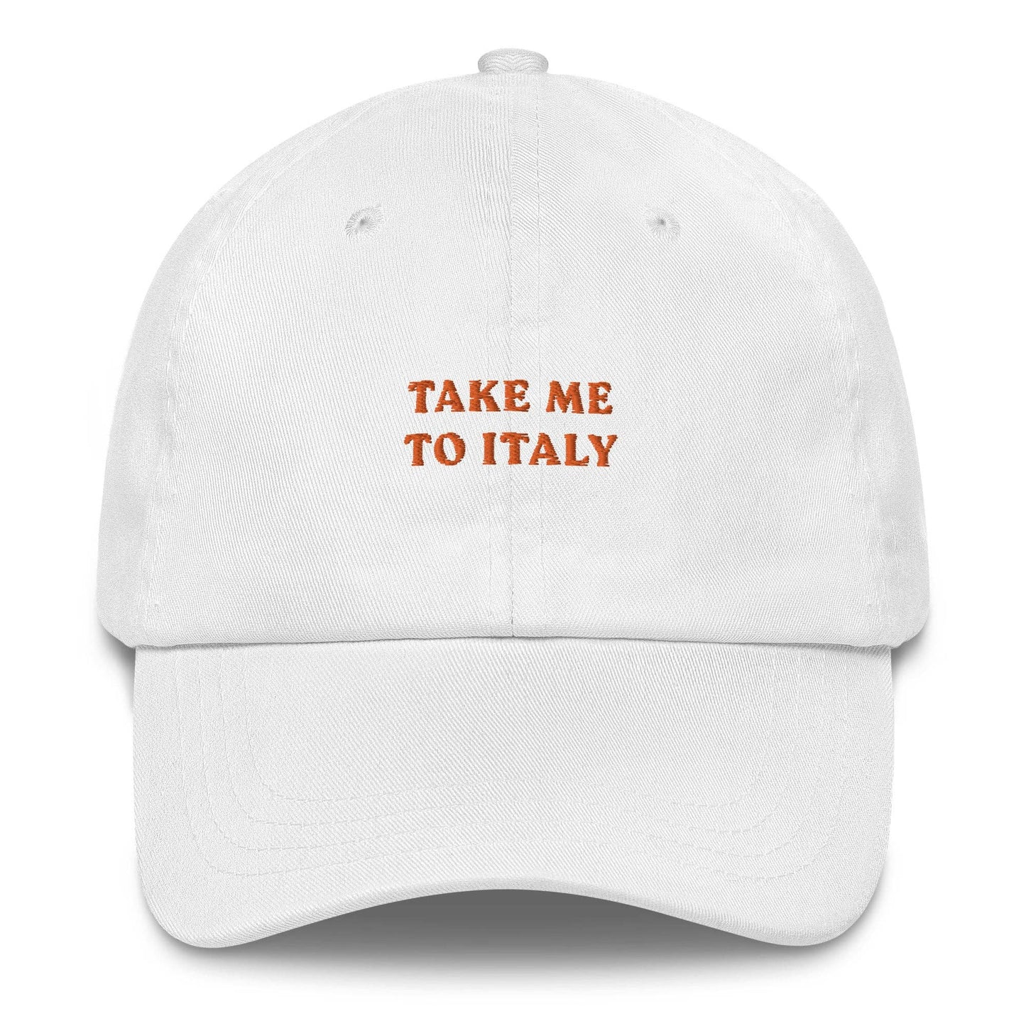 Cappellino da baseball “Take Me to Italy” con ricamo
