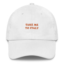Cappellino da baseball “Take Me to Italy” con ricamo