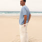 T-shirt basic oversize blu reale