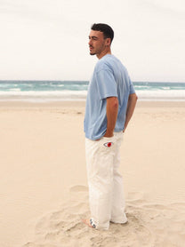 T-shirt basic oversize blu reale