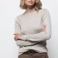 Maglione in maglia rasata con girocollo