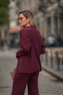 Maglia in maglia con bottoni laterali