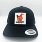 Berretto trucker regolabile con patch gallina