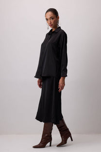 Camicia essenziale in raso