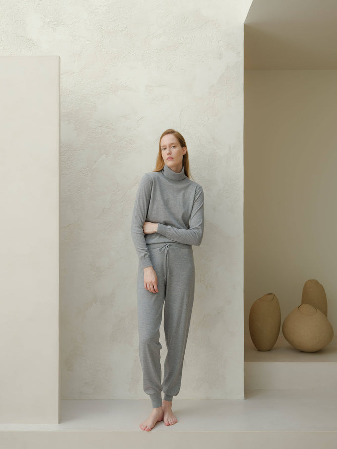 Maglione dolcevita in lana merino extra fine