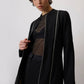 Giacca in crepe con zip da donna