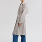 Trench coat con cintura relaxed effetto cupro