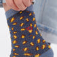 Calzini bambina leopardati glitter blu marino