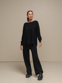 Maglia donna oversize in viscosa e maglia leggera