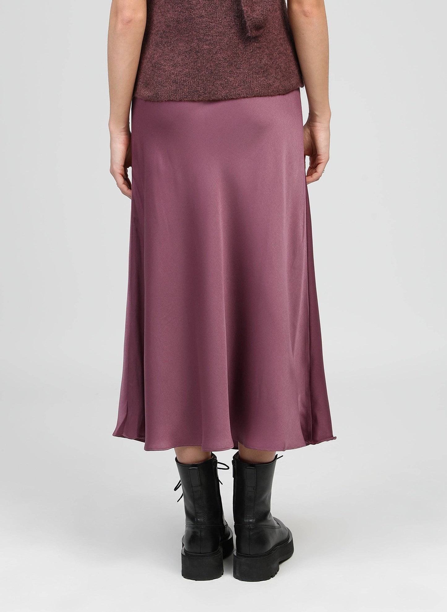 Gonna midi svasata rosa