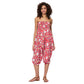 Pantaloni harem sarouel estivi 3 in 1 in cotone con stampa floreale