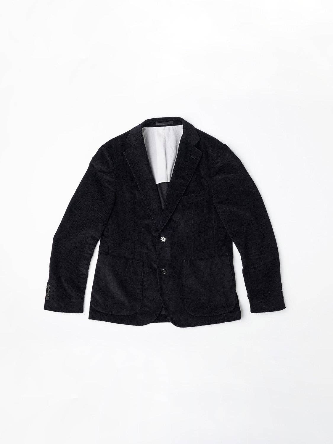 Giacca da completo in velluto a coste blu navy
