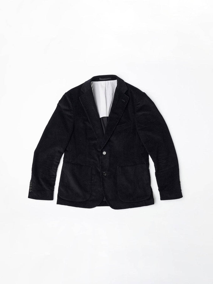 Giacca da completo in velluto a coste blu navy