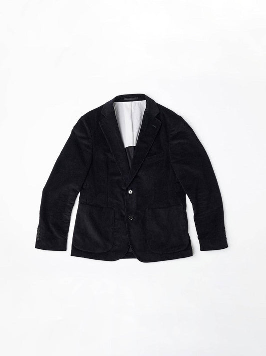 Giacca da completo in velluto a coste blu navy