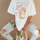 T-shirt oversize grafica “Jesus Loves You A Latte” in cotone