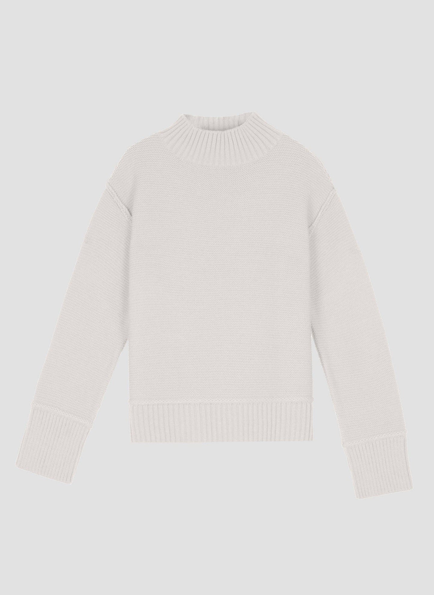 Maglione oversize in maglia calda écru