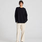 Maglione oversize Vigga in lana d’agnello nero