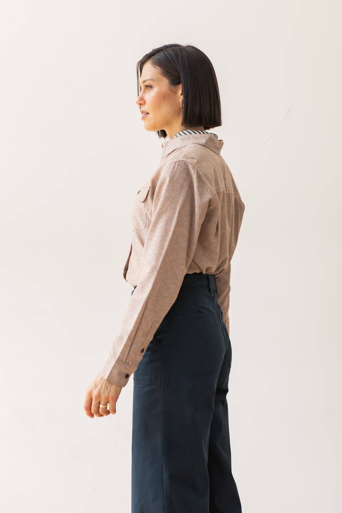 Camicia Lenon in chambray ruggine