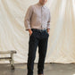 Camicia Larson in chambray ruggine