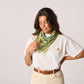 Foulard in cotone biologico Romane verde