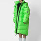 Parka lungo oversize con logo
