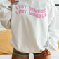 Felpa oversize con stampa “Very Demure Very Mindful”